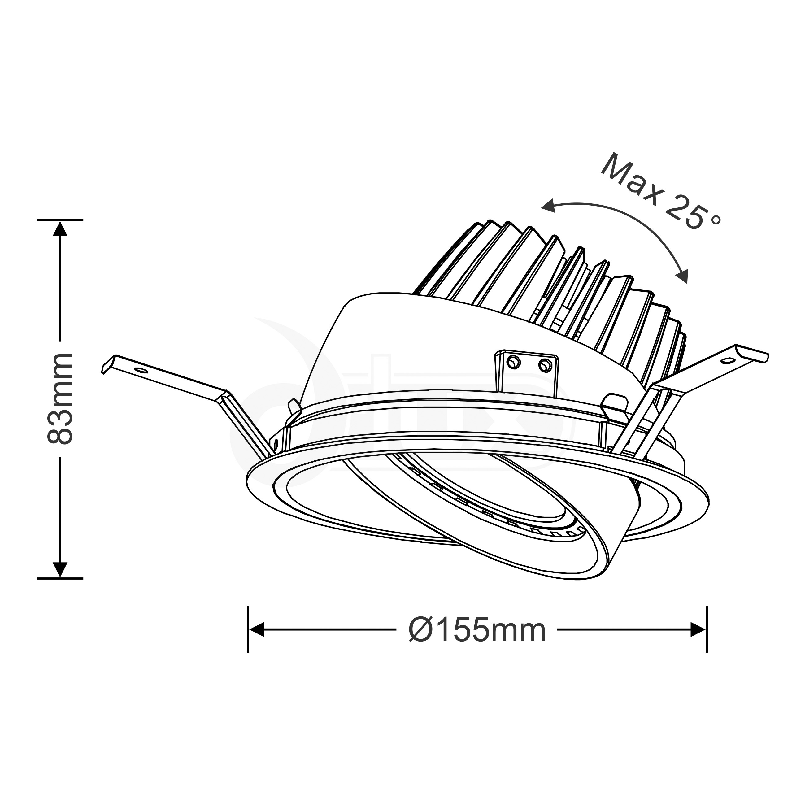 Bea 30 Recessed Ceiling Luminaires Dlux Round Recess Ceiling